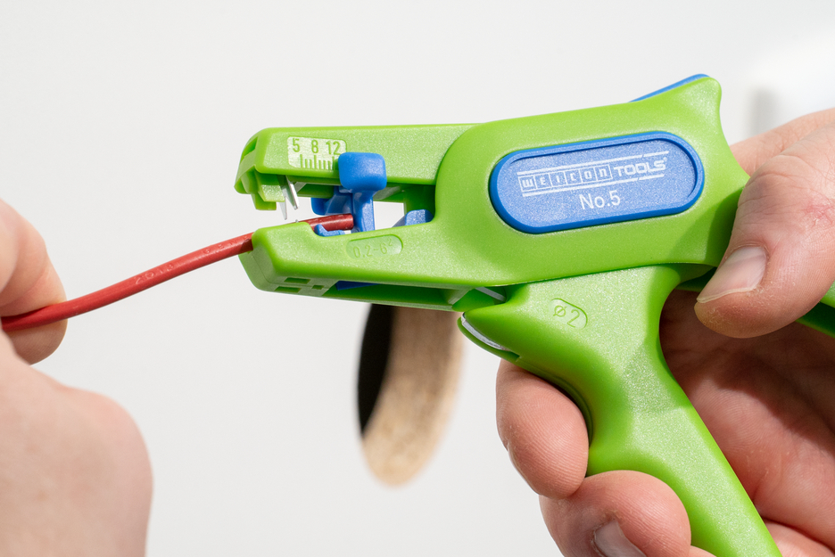 Wire Stripper No. 5 Green Line | Stripping tools made from up to 97% renewable raw materials I for all common stranded and solid conductors, working range 0,2 - 6,0 mm²