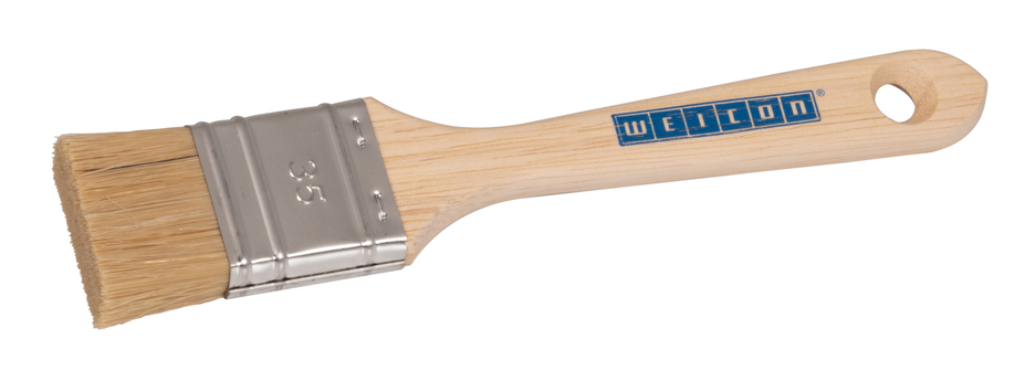 Flat brush, natural bristles
