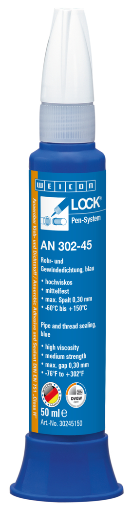 WEICONLOCK® AN 302-45 Pipe and thread sealing | for coarse threads, medium strength, with DVGW approval