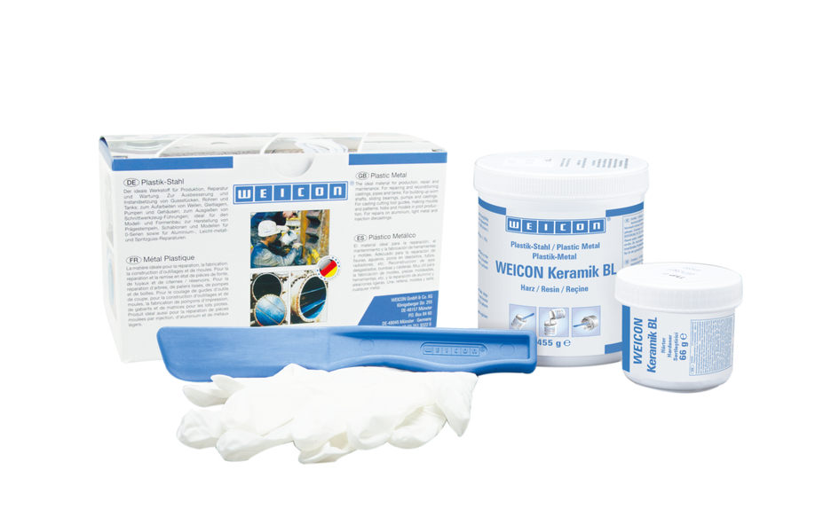 WEICON Ceramic BL | mineral-filled epoxy resin system for extreme wear protection and high abrasion resistance WEICON Ceramic BL | mineral-filled epoxy resin system for extreme wear protection and high abrasion resistance