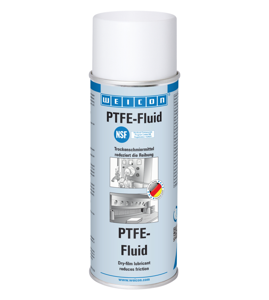 PTFE-Fluid | grease-free dry lubricant oil for the food sector NSF H2 PTFE-Fluid | grease-free dry lubricant oil for the food sector NSF H2