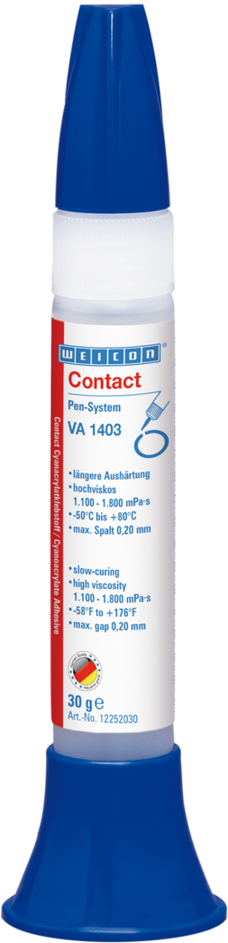 WEICON Contact VA 1403 Cyanoacrylate Adhesive | moisture-resistant instant adhesive with high viscosity WEICON Contact VA 1403 Cyanoacrylate Adhesive | moisture-resistant instant adhesive with high viscosity
