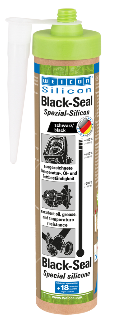 Black-Seal Special Silicone | permanently elastic sealant for oil- or grease-resistant areas Black-Seal Special Silicone | permanently elastic sealant for oil- or grease-resistant areas