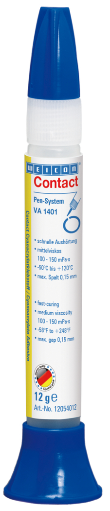 WEICON Contact VA 1401 Cyanoacrylate Adhesive | instant adhesive for fabric, foam rubber and large-pored elastomers WEICON Contact VA 1401 Cyanoacrylate Adhesive | instant adhesive for fabric, foam rubber and large-pored elastomers