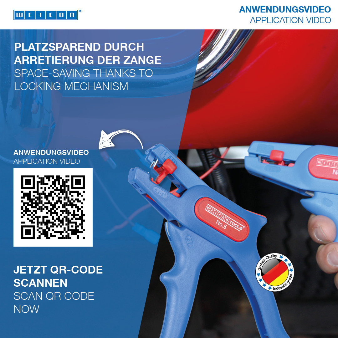 Wire Stripper No. 5 | for all common stranded and solid conductors, working range 0,2 - 6,0 mm²