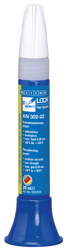 WEICONLOCK® AN 302-22 Threadlocking | low strength, medium viscosity WEICONLOCK® AN 302-22 Threadlocking | low strength, medium viscosity