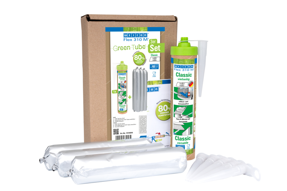 Flex 310 M® Classic MS-Polymer | elastic adhesive based on MS-Polymer in Presspack packaging for fatigue-free working