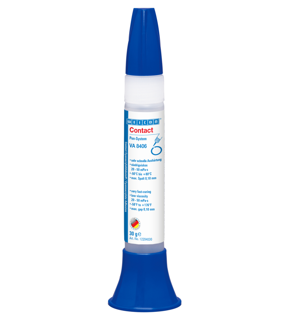 WEICON Contact VA 8406 Cyanoacrylate Adhesive | instant adhesive for quick fixing and bonding WEICON Contact VA 8406 Cyanoacrylate Adhesive | instant adhesive for quick fixing and bonding