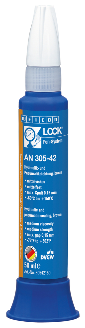 WEICONLOCK® AN 305-42 Hydraulic and Pneumatic Sealing | medium strength, with DVGW registration WEICONLOCK® AN 305-42 Hydraulic and Pneumatic Sealing | medium strength, with DVGW registration