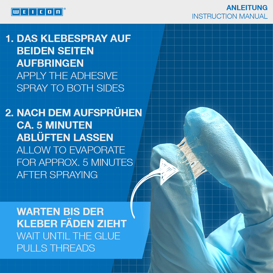 Adhesive Spray | sprayable contact adhesive, ideal for cardboard and paper