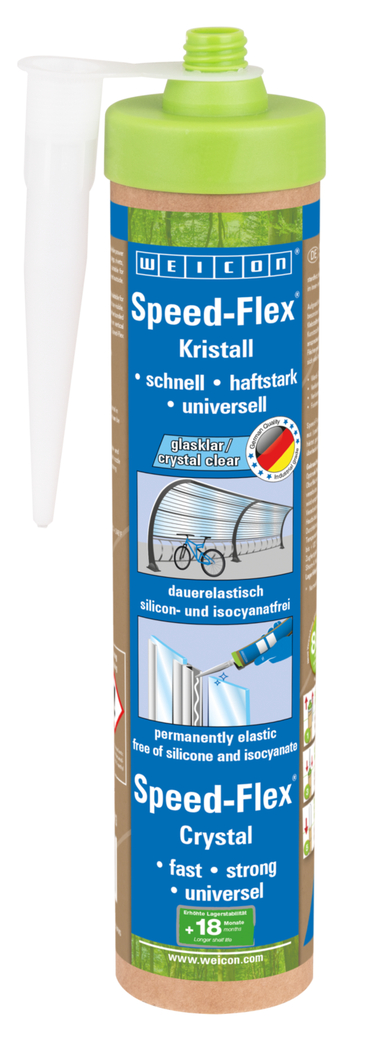 Speed-Flex® Crystal MS-Polymer | adhesive and sealant for crystal-clear bonds, based on MS-Polymer