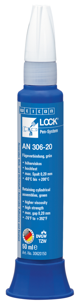 WEICONLOCK® AN 306-20 Retaining Cylindrical
Assemblies | high strength, high-temperature-resistant, with drinking water approval WEICONLOCK® AN 306-20 Retaining Cylindrical
Assemblies | high strength, high-temperature-resistant, with drinking water approval