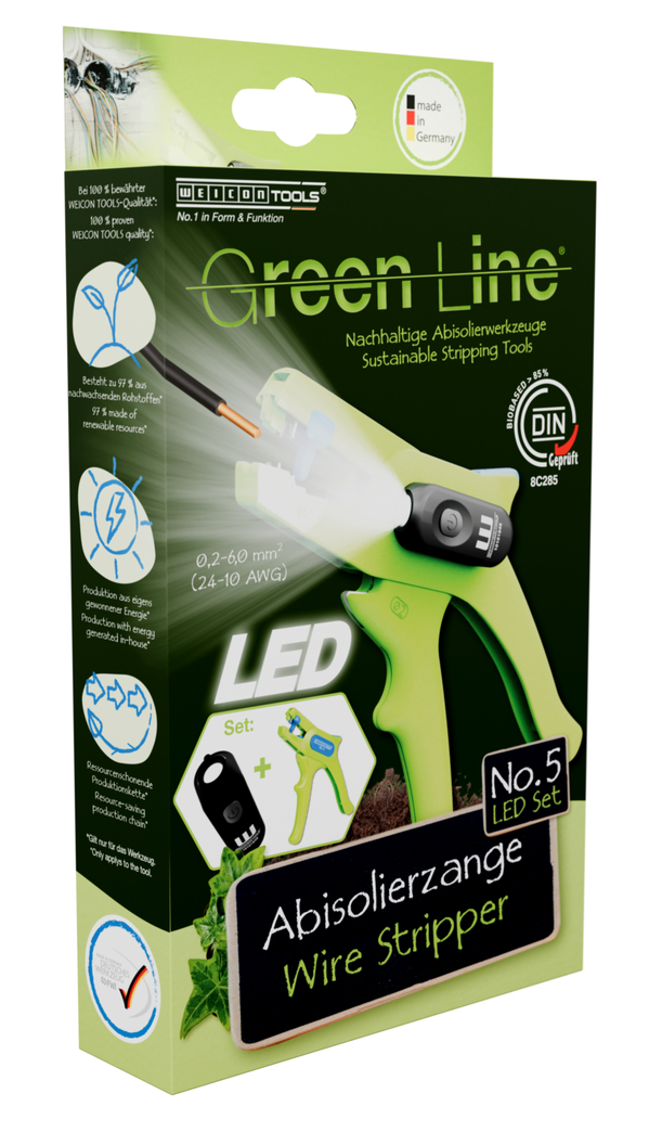 Wire Stripper No. 5 Green Line LED Set