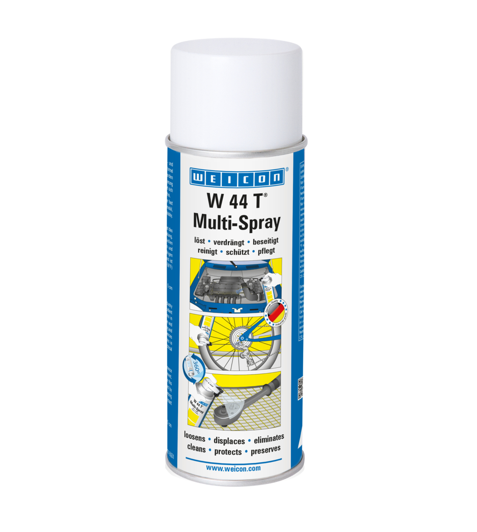W 44 T®  Multi-Spray | lubricating and multifunctional oil with 5-fold function W 44 T®  Multi-Spray | lubricating and multifunctional oil with 5-fold function