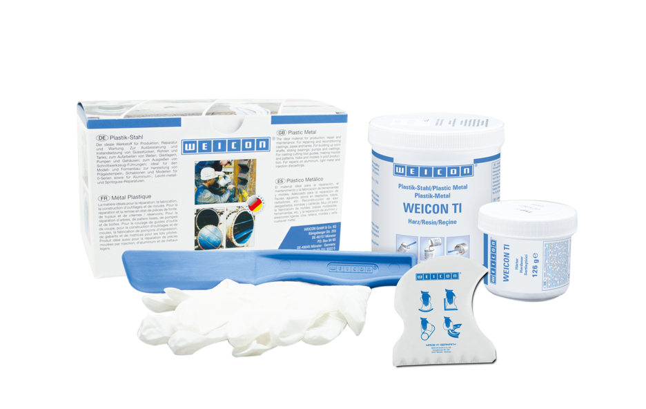 WEICON TI | titanium-filled epoxy resin system for repairs and moulding WEICON TI | titanium-filled epoxy resin system for repairs and moulding