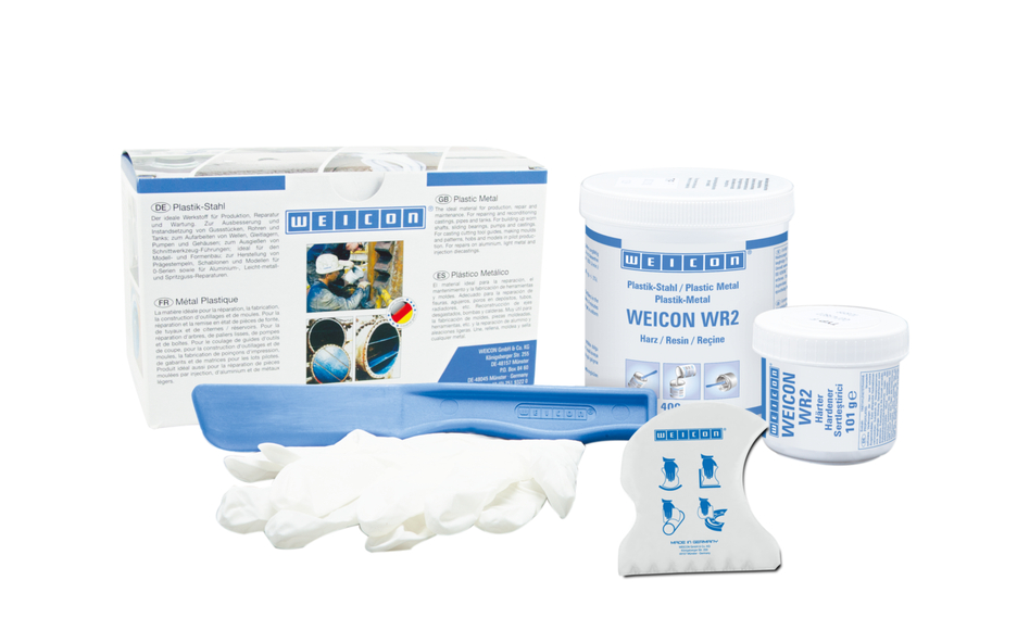 WEICON WR2 | mineral-filled epoxy resin system for repairs and gap compensation