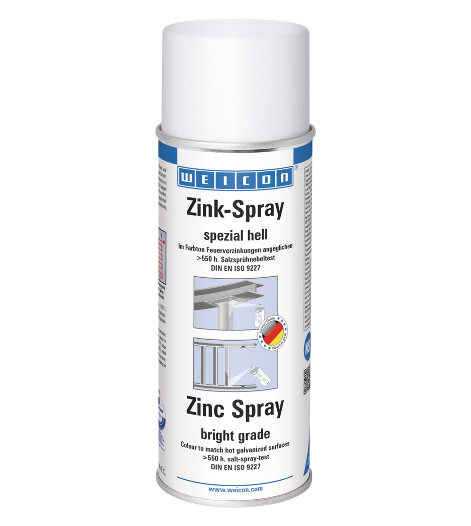 Zinc Spray bright grade | cathodic corrosion protection with approval for use in the food sector Zinc Spray bright grade | cathodic corrosion protection with approval for use in the food sector