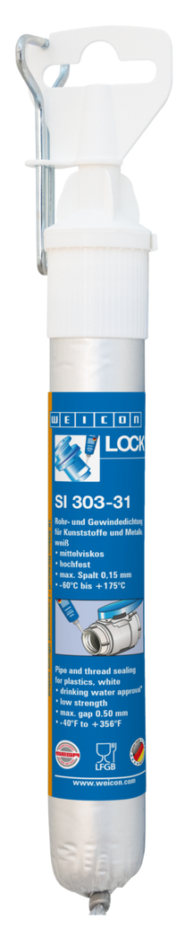 WEICONLOCK® SI 303-31 Pipe and thread sealing | low strength, high viscosity, ISEGA-certified