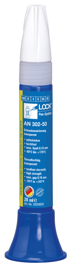 WEICONLOCK® AN 302-50 Locking of Threads and Stud Bolts | high strength, medium viscosity WEICONLOCK® AN 302-50 Locking of Threads and Stud Bolts | high strength, medium viscosity