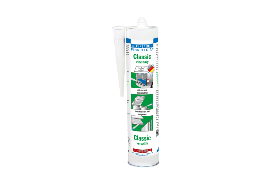 Flex 310 M® Classic MS-Polymer | elastic adhesive based on MS-Polymer in Presspack packaging for fatigue-free working Flex 310 M® Classic MS-Polymer | elastic adhesive based on MS-Polymer in Presspack packaging for fatigue-free working