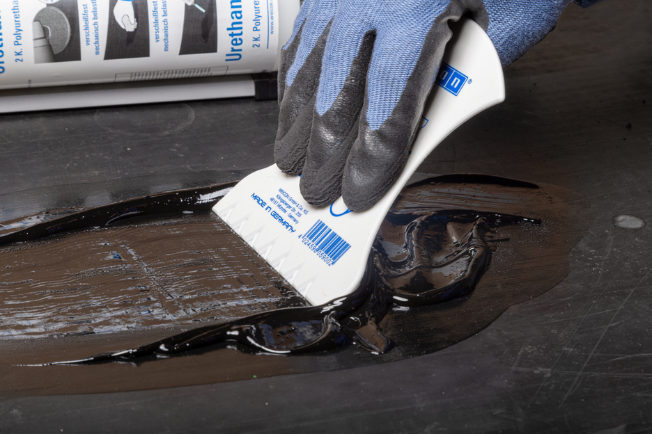 Belt Repair-Kit | polyurea repair and coating compound for rubber surfaces, work pack