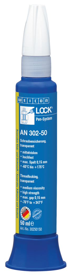 WEICONLOCK® AN 302-50 Locking of Threads and Stud Bolts | high strength, medium viscosity WEICONLOCK® AN 302-50 Locking of Threads and Stud Bolts | high strength, medium viscosity