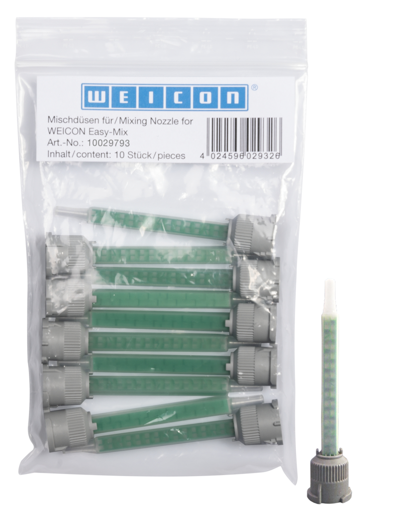 Quadro Mixing Nozzle | Suitable for  RK-7000/-7100/-7200/-7300, Easy-Mix types S 50, N 50, N 5000, Epoxy Minute Adhesive, Easy-Mix PU-90/PU-240.