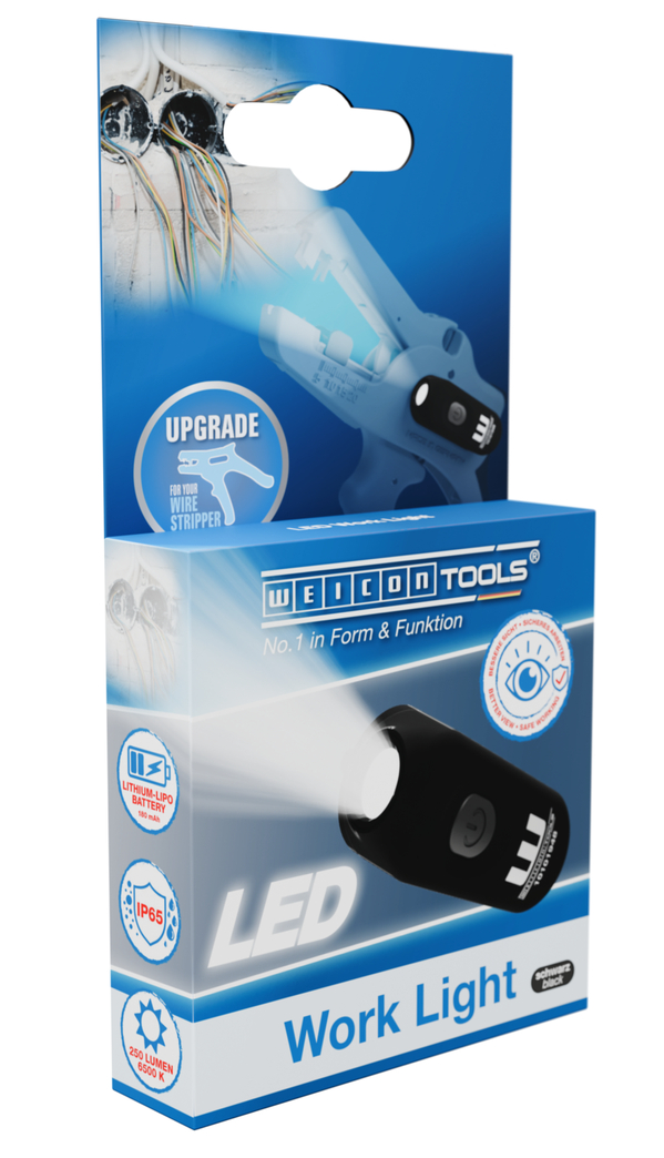 LED Work Light | Three brightness settings ensure excellent visibility and safe work in dark environments