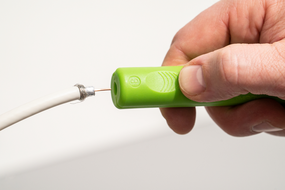 Coax-Stripper No. 2 Green Line | for skinning and stripping coaxial cables, working range 4,8 - 7,5 mm Ø