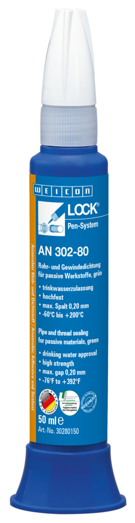 WEICONLOCK® AN 302-80 Pipe and thread sealing | for passive materials, high strength WEICONLOCK® AN 302-80 Pipe and thread sealing | for passive materials, high strength