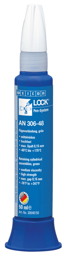 WEICONLOCK® AN 306-48 Retaining Cylindrical
Assemblies | high strength, high-temperature-resistant, with drinking water approval WEICONLOCK® AN 306-48 Retaining Cylindrical
Assemblies | high strength, high-temperature-resistant, with drinking water approval