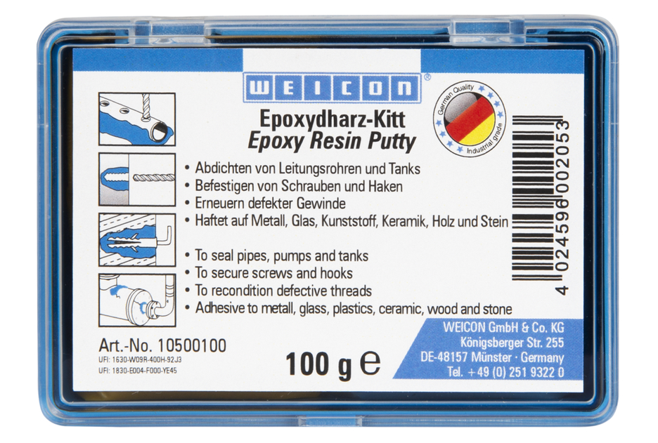 WEICON Epoxy Resin Putty | kneadable universal repair compound